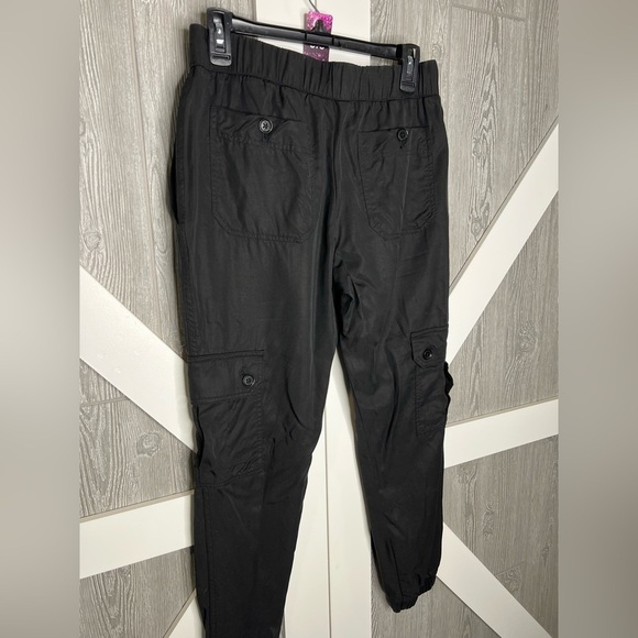 313. Banana Republic Black Cargo Joggers Pants XS - Picture 3 of 8